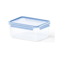 Emsa 508544 Clip & Close Frischhaltedose 2,3 L Rechteckig, Transparent/Blau