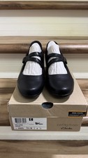 NEW Clarks Emily Clover Black Mary Jane Pumps...