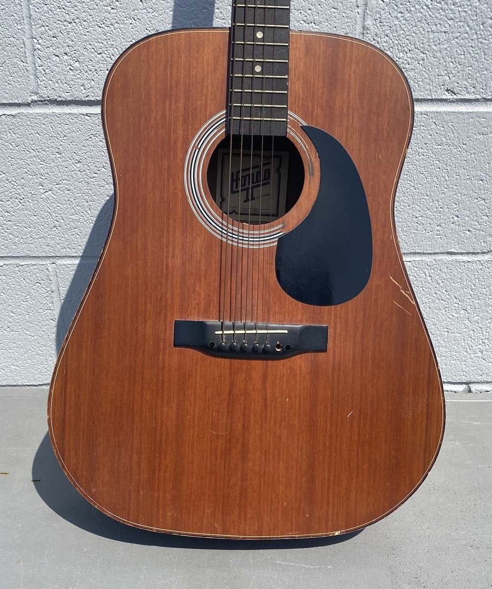 Vintage Hondo II Acustic Guitar Model: H124A Made In Korea ~ Needs