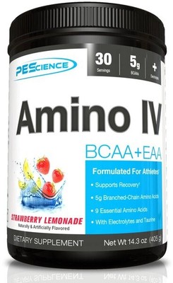 PEScience Amino IV, Strawberry Lemonade - 405g (75,48 EUR/kg)