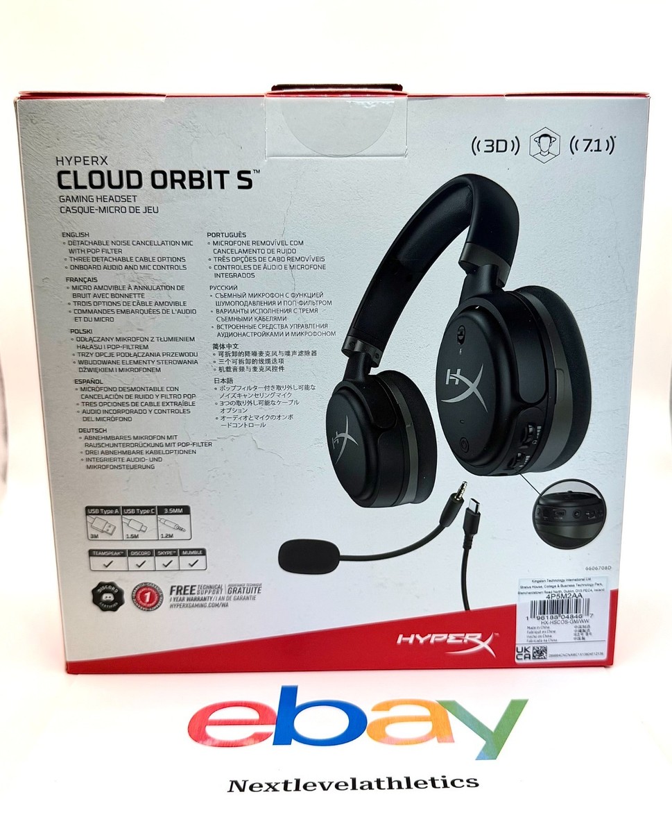 HyperX Cloud Orbit S Wired Gaming Headset AUDEZE Black 4P5M2AA