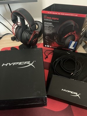 HyperX Cloud Alpha Gaming-Headset, Schwarz/Rot