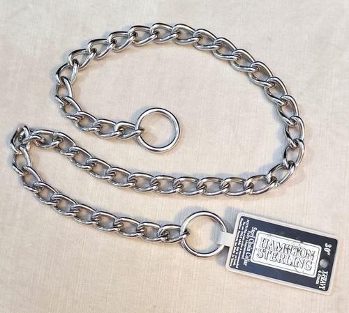 Neu Hamilton X-Heavy X-Lg 30" Stahl Würgekette Hundehalsband Training großer Hund
