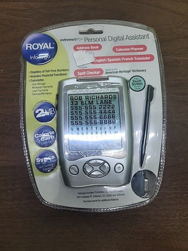 Royal Info To Go Extreme 5 Personal Digital Assistant Translator Calendar PDA - Picture 1 of 18
