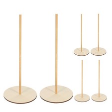 6 Sets Wooden Donut Display Stand Holder Detachable Rack For Party Decor