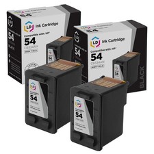 LD Replacement Ink for HP 54 CB334AN HY Black 2pk Officejet Printers