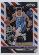 2018-19 Panini Prizm Red White & Blue Prizm Justin Jackson #191 8td