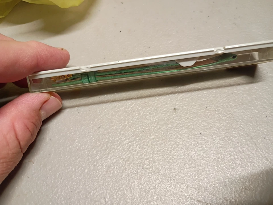 Pulseira de relógio NOS Speidel 12mm/ couro granulado avestruz 342/430  - Imagem 4 de 4