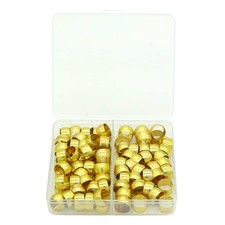 80 PCS 5/16 Compression Fitting Ferrule Sleeve Kit, Brass, Connector, Tube