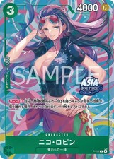 One Piece TCG Nico Robin – P-111 V.1  Asia Stamp Promo NEU OVP Sealed