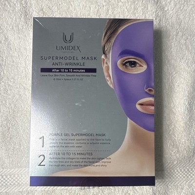 UMIDEX Purple Gel Supermodel Mask Sheet Anti-Wrinkle Face 30ml x5 Purple