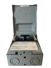 Midwest U065P Disconnect Switch, A/C, Pull Out, 60A, 1P, 240VAC, Metal Box