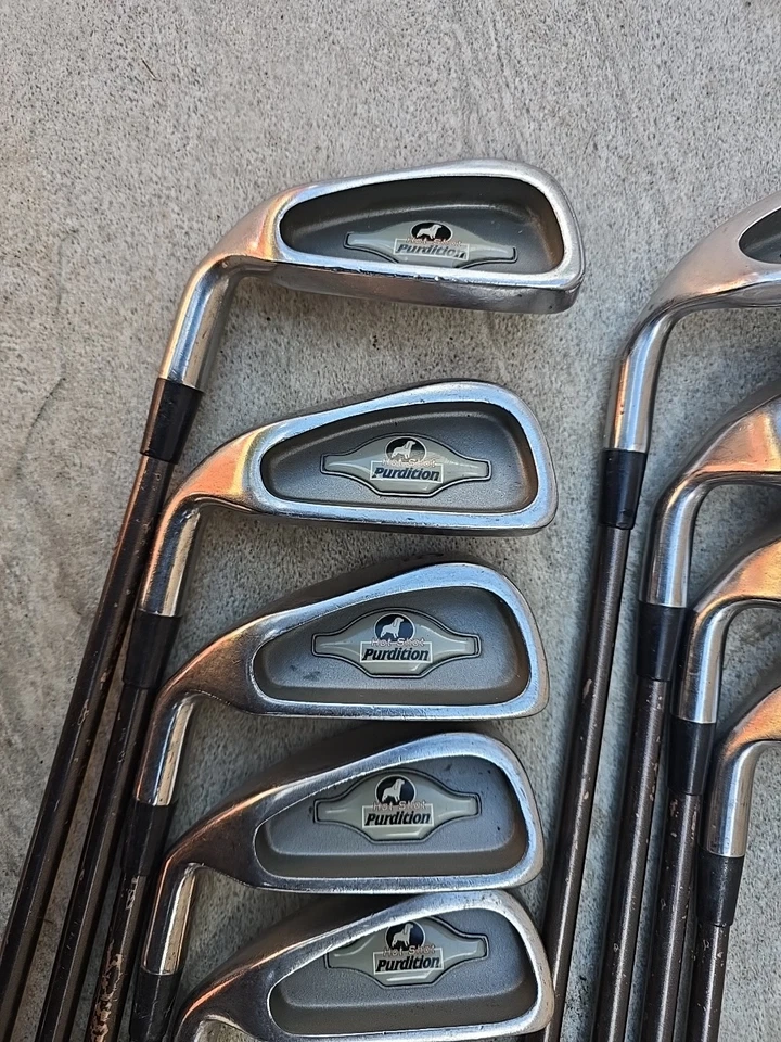 Rear Purdition Hot Shot Iron Golf Set 3- SW. Regular Graphite Shafts. Left Hande - Image 2 of 4