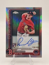 Topps Chrome 2025 Richard Fitts Red Sox Rookie Autograph Refractor RA-RF /499