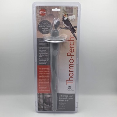 K&H Thermo Perch Heated Bird Perch Small 3.5W Finch Cockatiel Parakeet NIB