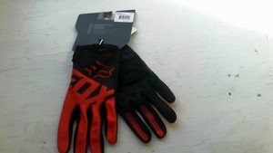 red mtb gloves
