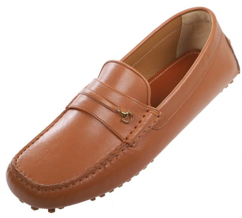 Beige Leather Upper Loafer Casual Shoes for Men for sale | eBay display picture 3