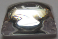 1 Cubic Zirkonia 12x12 mm, Quadrat, weiß/klar,  Cabochon synthetischer Edelstein