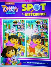 Nickelodeon Dora the Explorer Spot the Difference Activity Book Pre-K NEW 