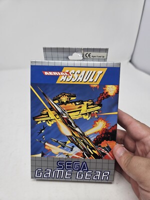 Aerial Assault (Sega Game Gear, 1992) w/ Box & Manual Complete