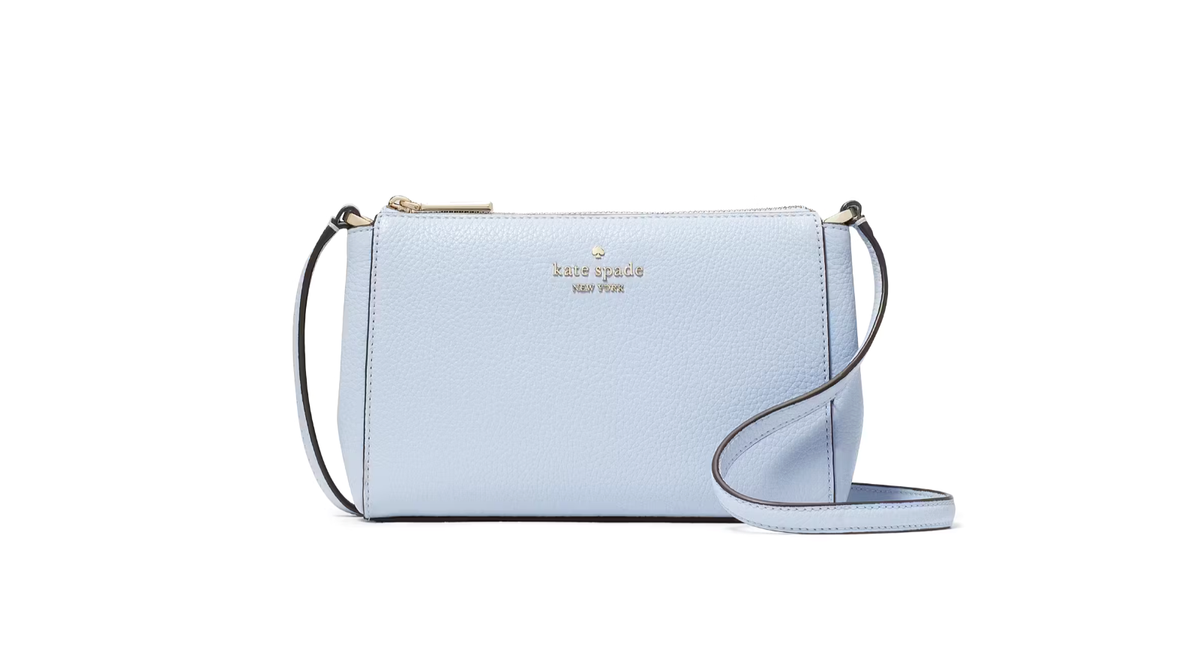 Kate Spade Leila Mini Top Zip Crossbody Bag Serenity Blue Kate Spade Leila Mini Top Zip Crossbody Bag Serenity Blue