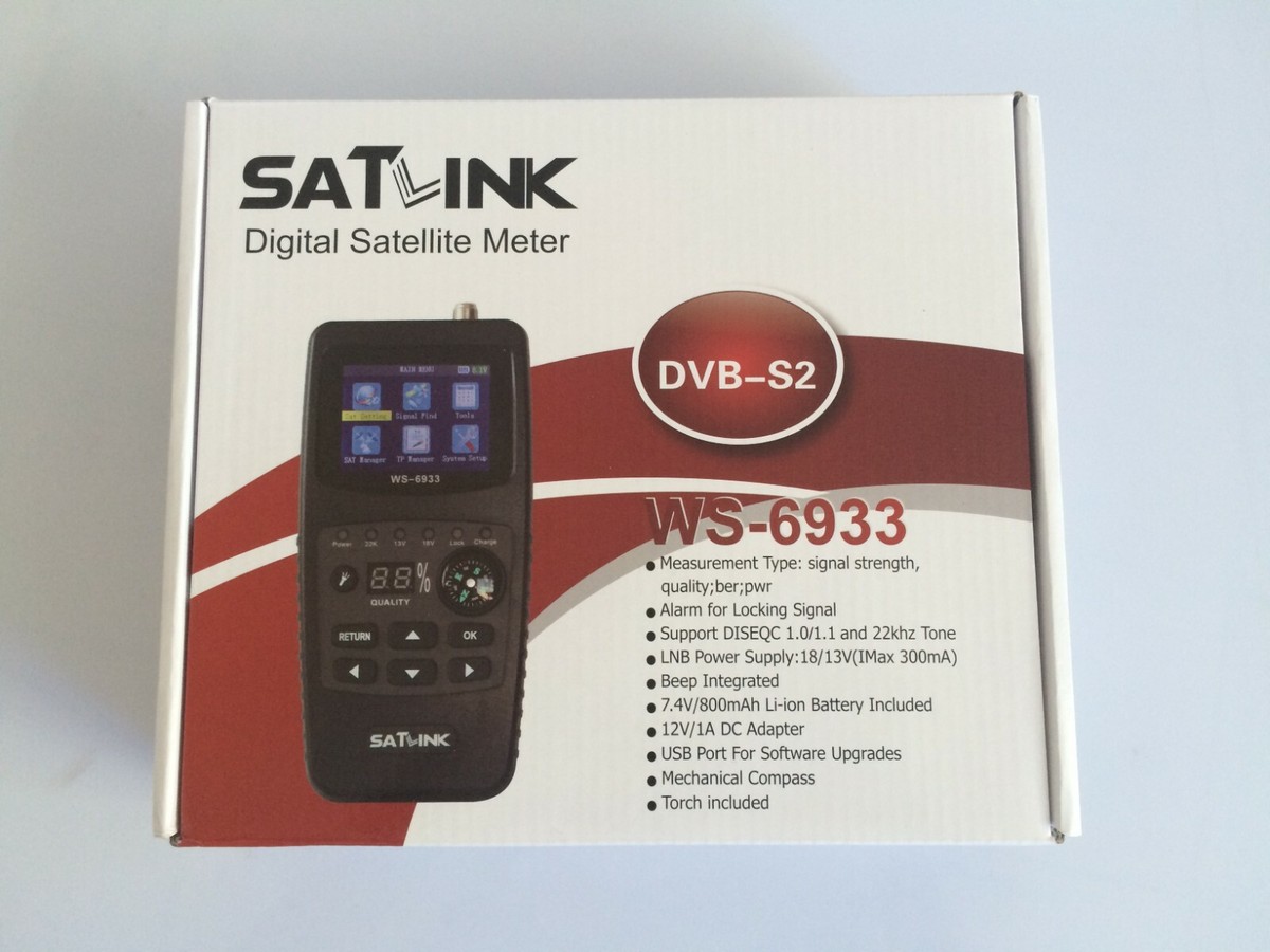 Satlink 6933 Pointeur Satellite DVB-S/DVB-S2 HD - Finder Parabole
