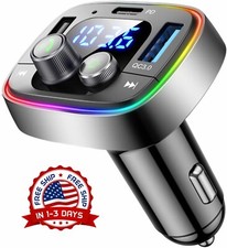 Adaptador auxiliar Bluetooth para coche, Transmisor de radio FM inal mbrico AUX