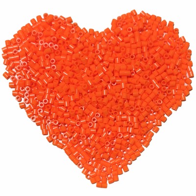3000 Pcs Orange 5mm Fuse Beads Melting Beads for Crafts Hama Bead Kit