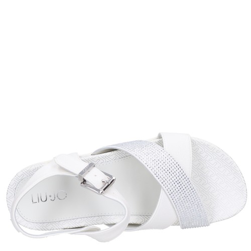 SCARPE SANDALI SANDALO DONNA LIU JO CLARA 34 4A2333 EX014 BIANCO ORIGINAL PE2024 - Picture 6 of 6