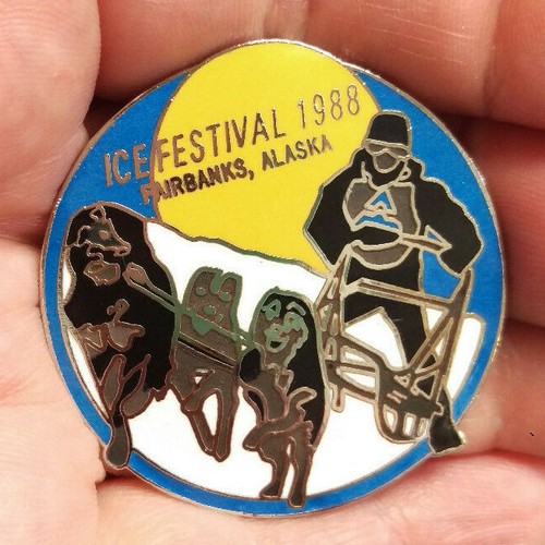 1988 Ice Festival Fairbanks Alaska Sammler Anstecknadel, tolles Sammlerstück 1,5" - Bild 1 von 4