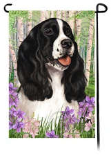 Springer Spaniel Spring Flowers Garden Flag