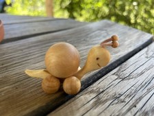 Rollie Rolltier Tier auf R&auml;dern Schnecke  Holztier Kunsthandwerk Sammelfigur