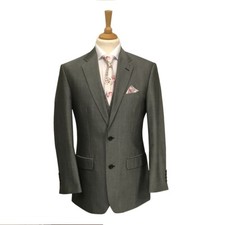 Silver Mohair Lightweight Suit Jacket - Wedding / Formal / Smart
