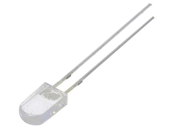 2X OSY5JA7WA1B Led 5Mm Gelb 330-500Mcd 100° 20Ma 1,8-2,6V Front: GewöLbt Optosup-image