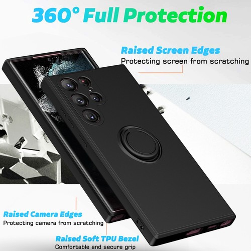Slim Case for Samung Galaxy A14 A16 A32 A54 A53 A13 Ring Holder Silicone Cover - Picture 4 of 19