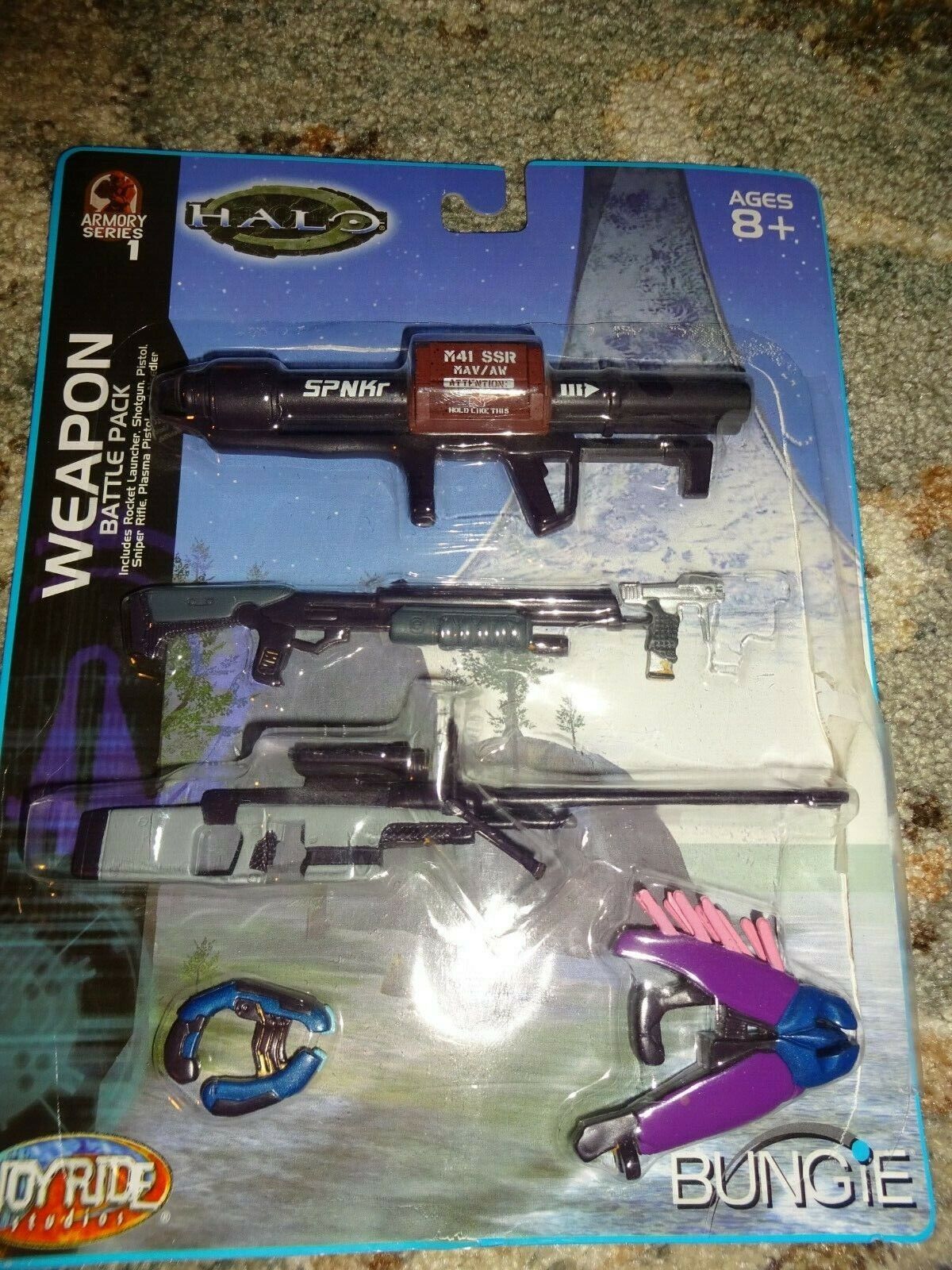 HALO 2 Series 7 Heretic Elite energy sword rifle Joyride Studios NEW  unopened