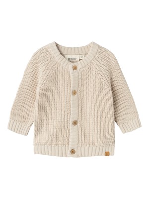 Lil' Atelier Baby Strickjacke Gr. 56-86 NBNEMLEN LS KNIT CARD LIL
