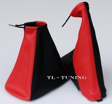 Schaltsack + Handbremssack passend für OPEL VECTRA B Bj. 1995-2003 Rot - Schwarz