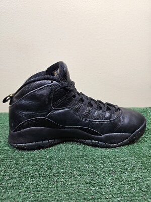 Nike Air Jordan 10 Retro NYC Mens Sneakers Black Size 10 Nike Air Jordan 10 Retro NYC Mens Sneakers Black Size 10