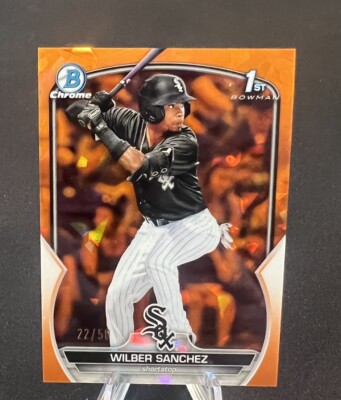2023 Bowman Sapphire Edition Chrome Prospects Orange /50 Wilber Sanchez #BCP-6