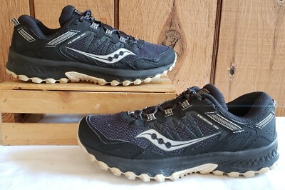 Saucony Excursion Tr14 Sneaker Black/White 10524-16 Women Sz 9.5 M