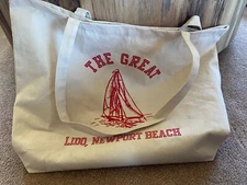 "THE GREAT." CANVAS SHOPPING GROCERY BEACH BAG! UNISEX