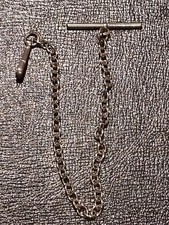 Steel Pocket Watch Chain Old Vintage For An Old Large Keywind Size