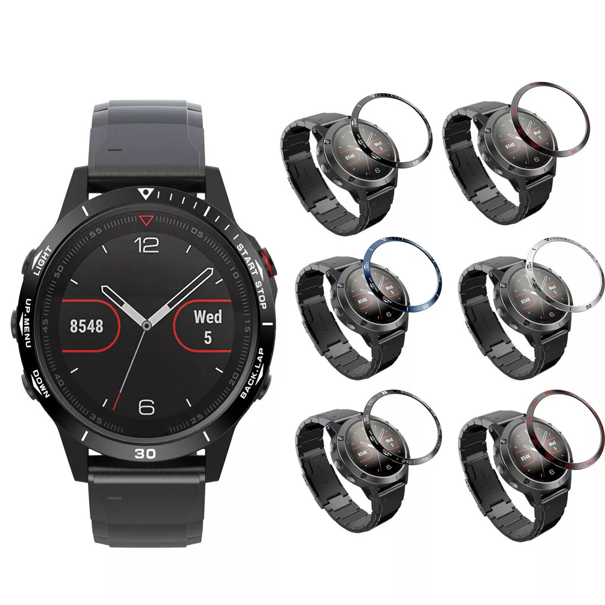 Fenix 5 hotsell silver bezel