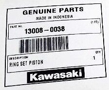 Kawasaki OEM 2011-2024 Klx140 Klx140l Piston Ring Set 13008 Kawasaki OEM 2011-2024 Klx140 Klx140l Piston Ring Set 13008