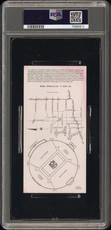 Marcus Allen Signed Authentic Super Bowl SB XVIII Ticket Stub "SB XVIII MVP" PSA - Image 2 of 2