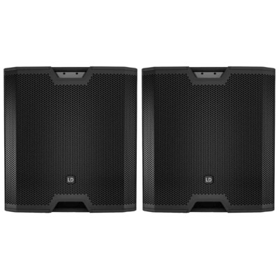 LD Systems ICOA SUB 18 A Powered 18'' Bass Reflex PA Subwoofer 2-Pack