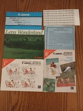 Canon AE-1 Program Plus Lens Guide Camera Original Instruction Manual In English