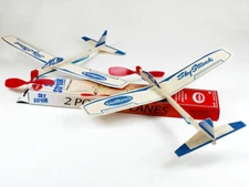  Case of 24 Guillow Sky Streak Twin Packs Flying Balsa Wood Airplanes GUI-52-DIS