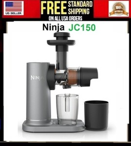 Ninja Slow Juicer NeverClog Cold Press Powerful Dishwasher Safe JC150 JC151